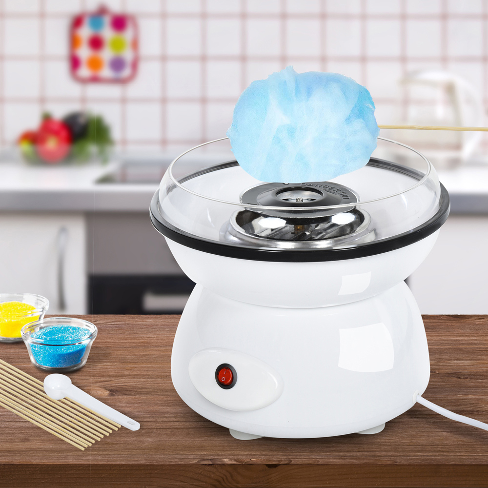 HOMCOM 800-060WT 450W White Non-Stick Electric Candyfloss Machine Kit Image 2