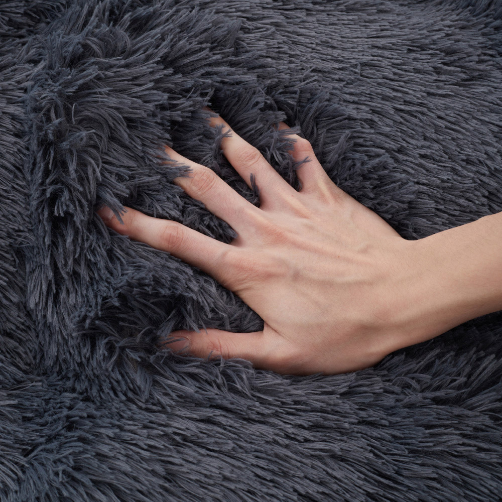 H&O Direct 3.1ft Dark Grey Rectangle Pet Cushioned Pad Image 3