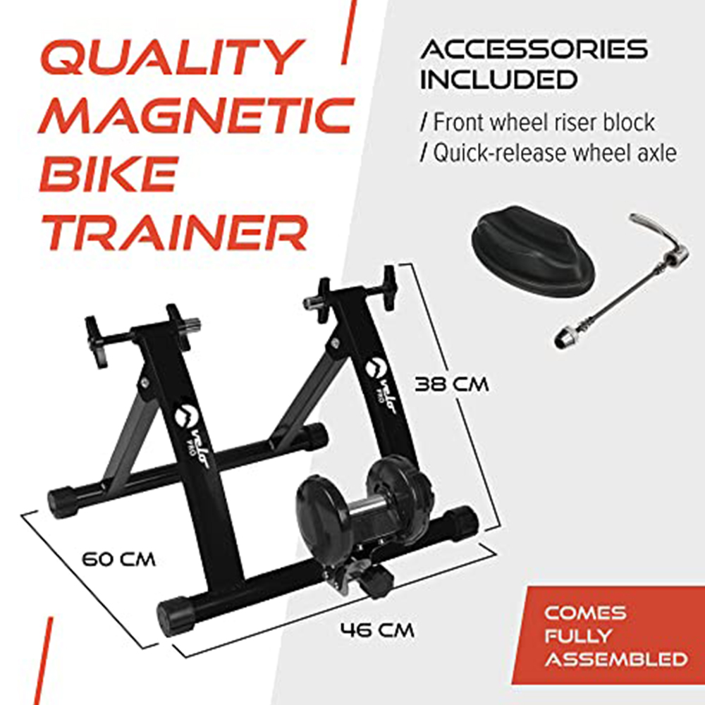 MonsterShop White Turbo Trainer Variable Resistance Magnetic Indoor Bike Image 4