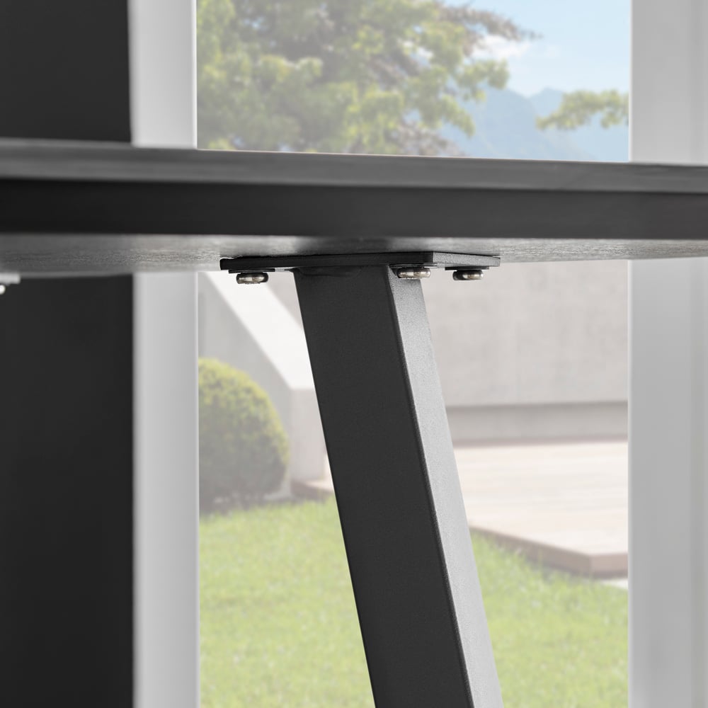 Furniturebox Copeland Cesano Marble Effect 4 Seater Dining Set White Green and Chrome Image 6