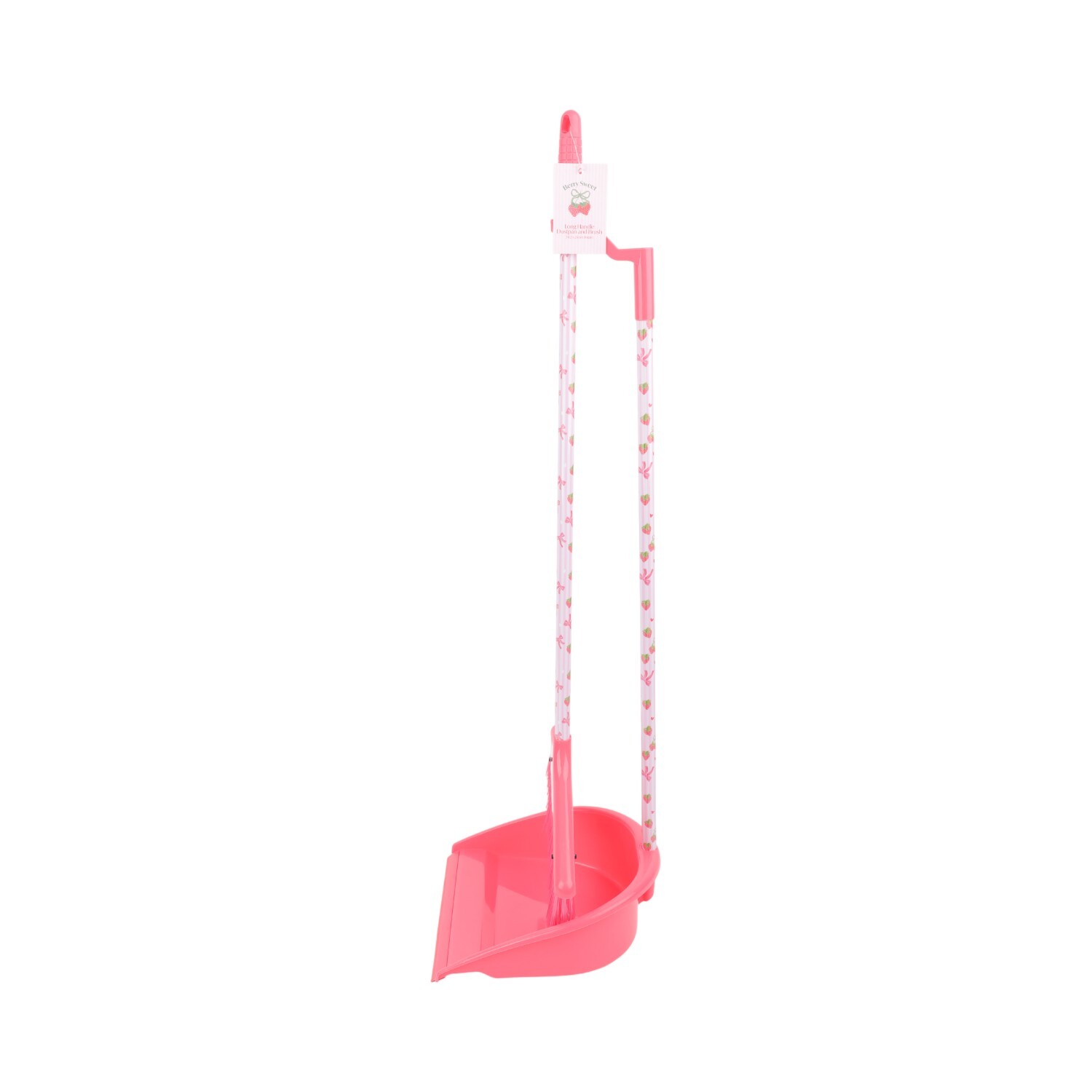 Berry Sweet Long Handle Broom and Dustpan Pink Image 3