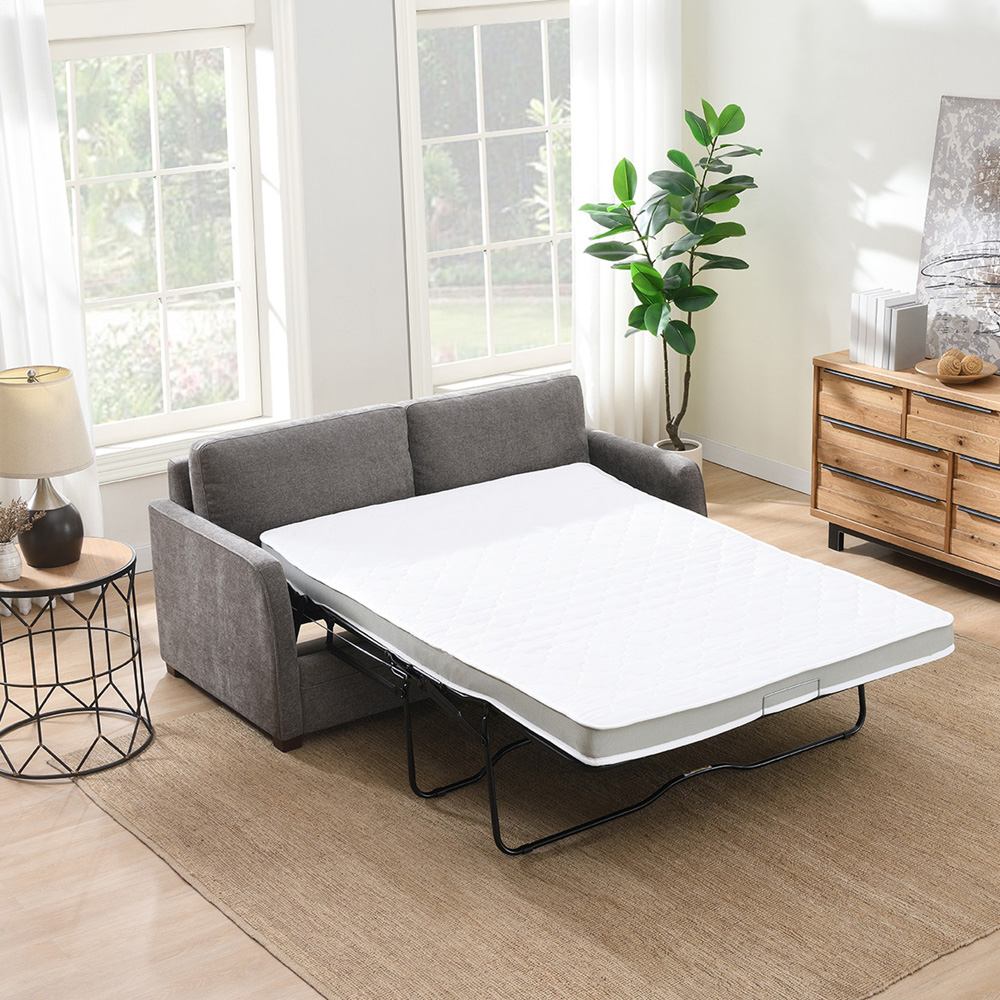 Canarsie 2 Seater Stone Full Foam Sofa Bed Image 4