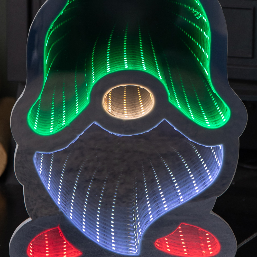 Samuel Alexander Multicolour Infinity LED Light Up Gonk Christmas Decoration Image 5