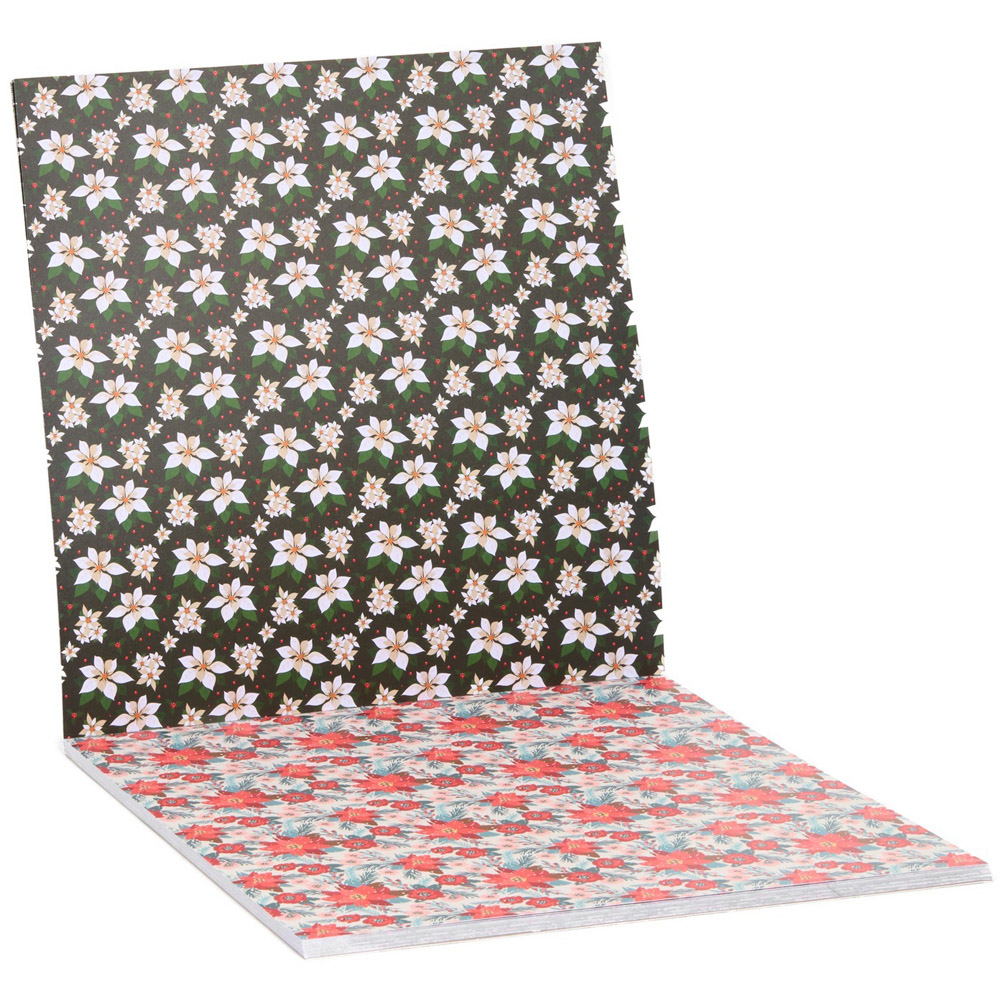 Christmas Modern Florals Designer Paper Pad Image 3