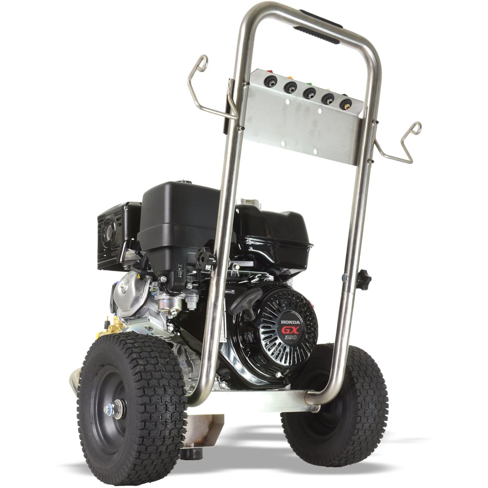 V-TUF GB130 13HP Industrial Gearbox Driven Honda Petrol Pressure Washer 250Bar Image 3