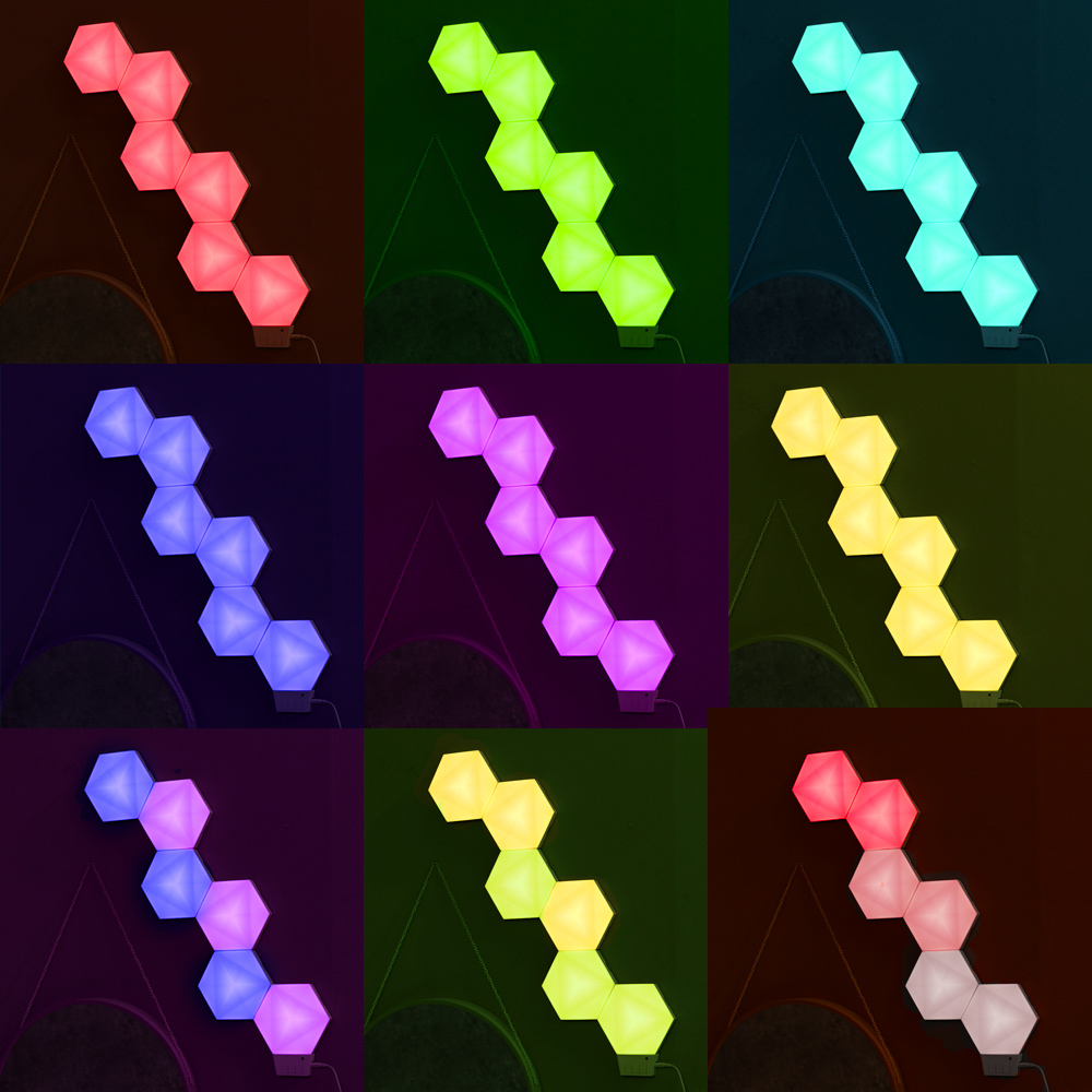 ValueLights Smart App-Control Music Sync Wall Gaming Hexagon Light Kit Image 2