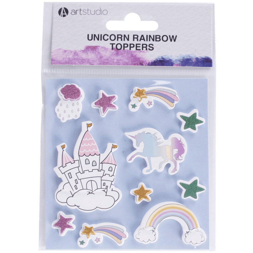 Art Studio Unicorn Rainbow Toppers Image