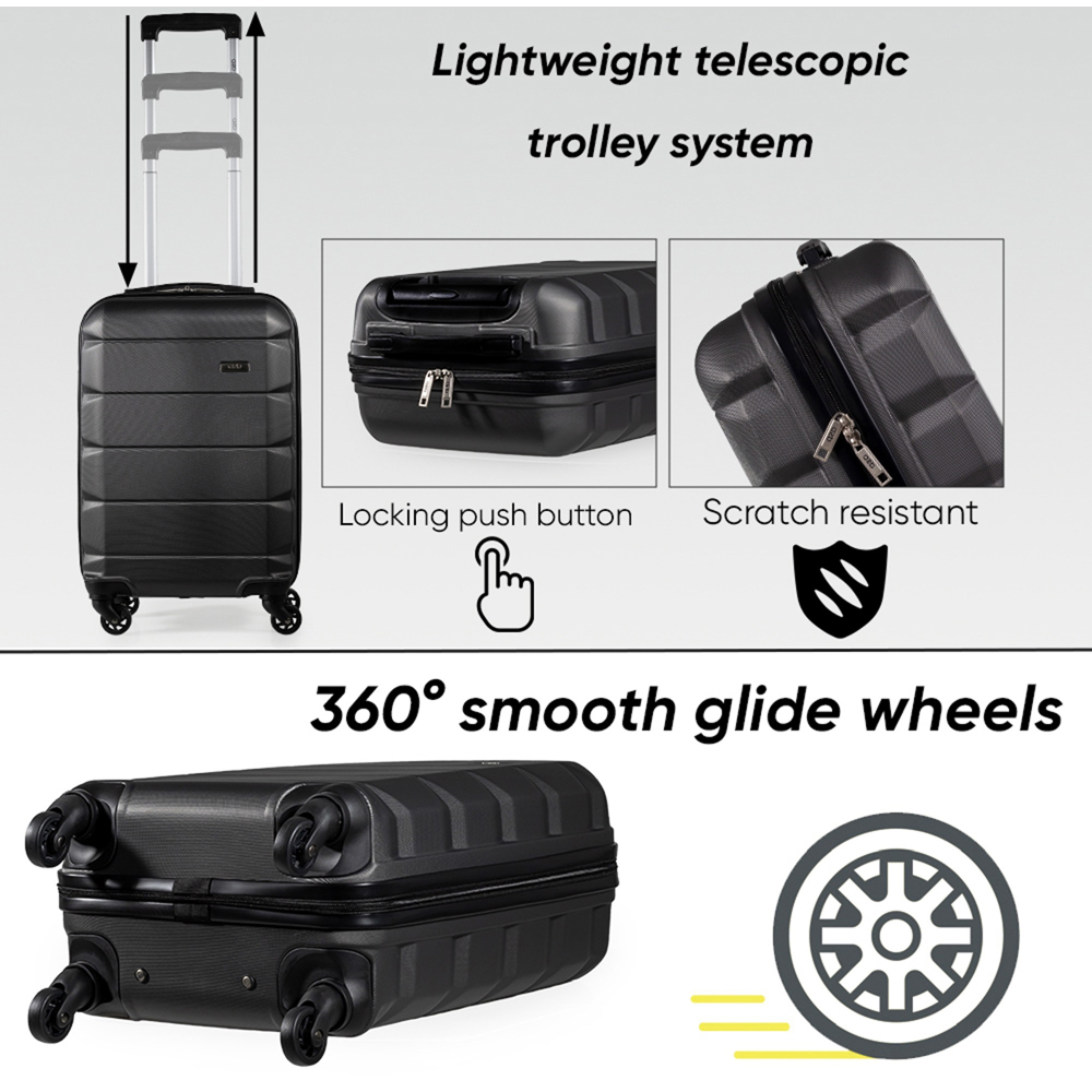 A2B Exodus 22 inch Grey Hard Shell Cabin Suitcase Image 3