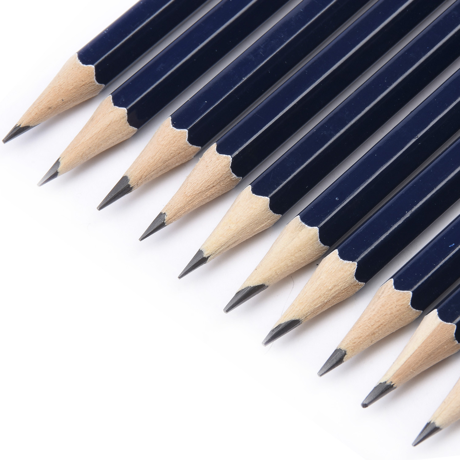 Pack of 12 Helix Oxford Eraser Tipped HB Pencils Image 2