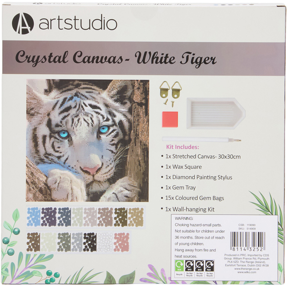 Crystal Canvas White Tiger or Wolf Kit Image 6