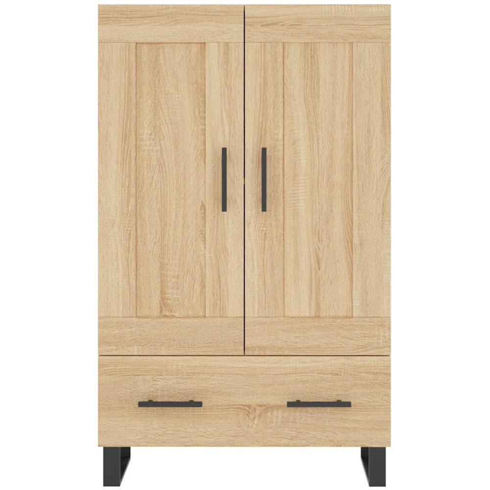 vidaXL 2 Door Single Drawer Sonoma Oak Highboard Image 5
