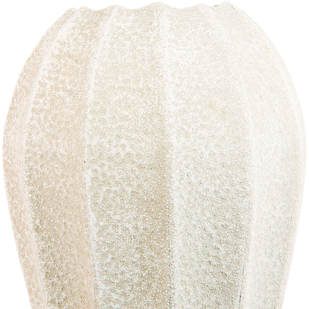 Lottie Tall Metal Vase White Image 2