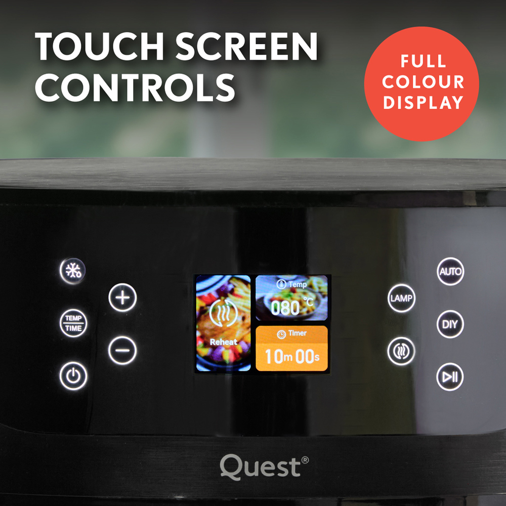 Quest 36599 Black 8L Smart Air Fryer 1800W Image 5