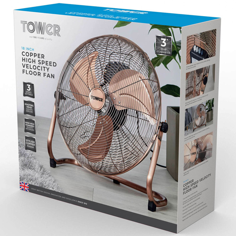Tower 18 inch Copper Velocity Fan Image 2