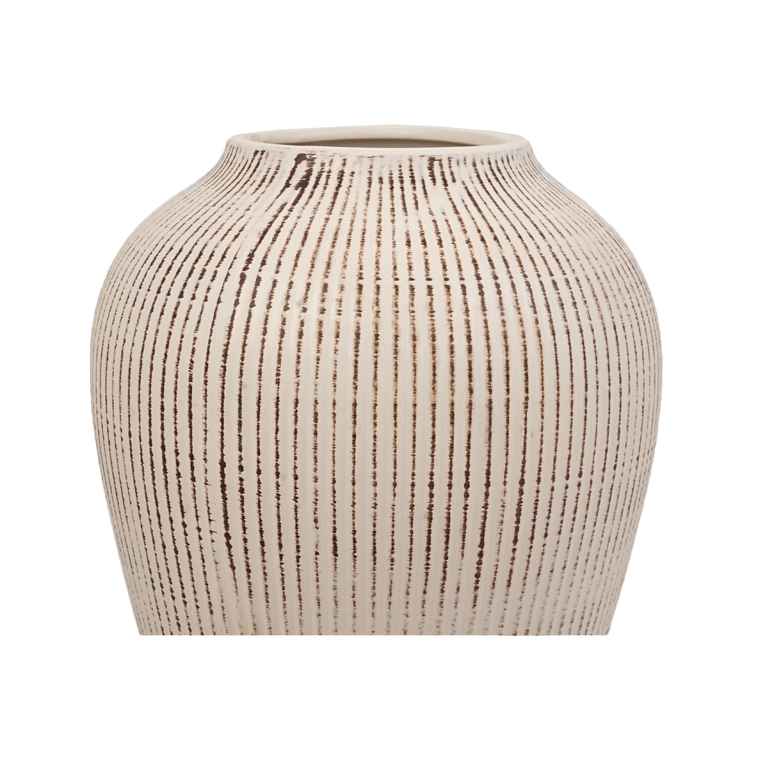 Ava White Textured Vase Image 2
