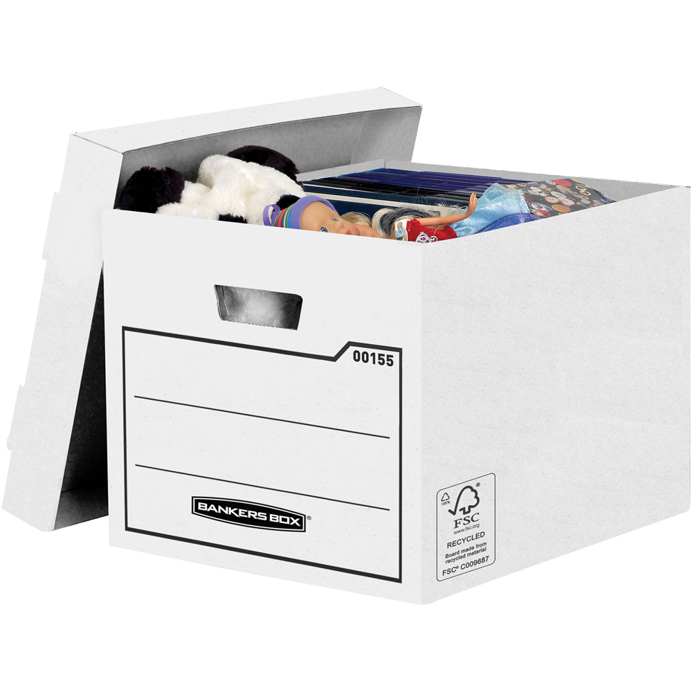 Fellowes White General Cardboard Box 10 Pack Image 1