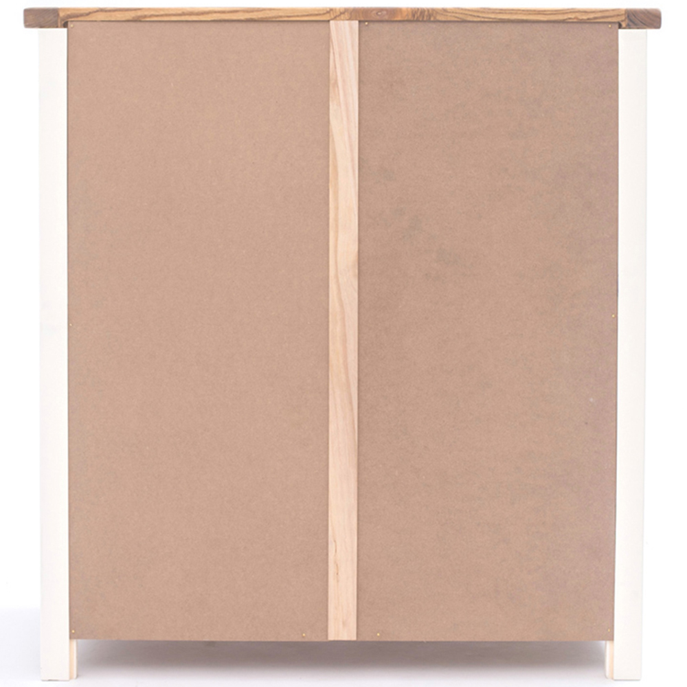 Tropea 4 Drawer Off White Chest of Drawers with Chrome Cup Handles Image 5