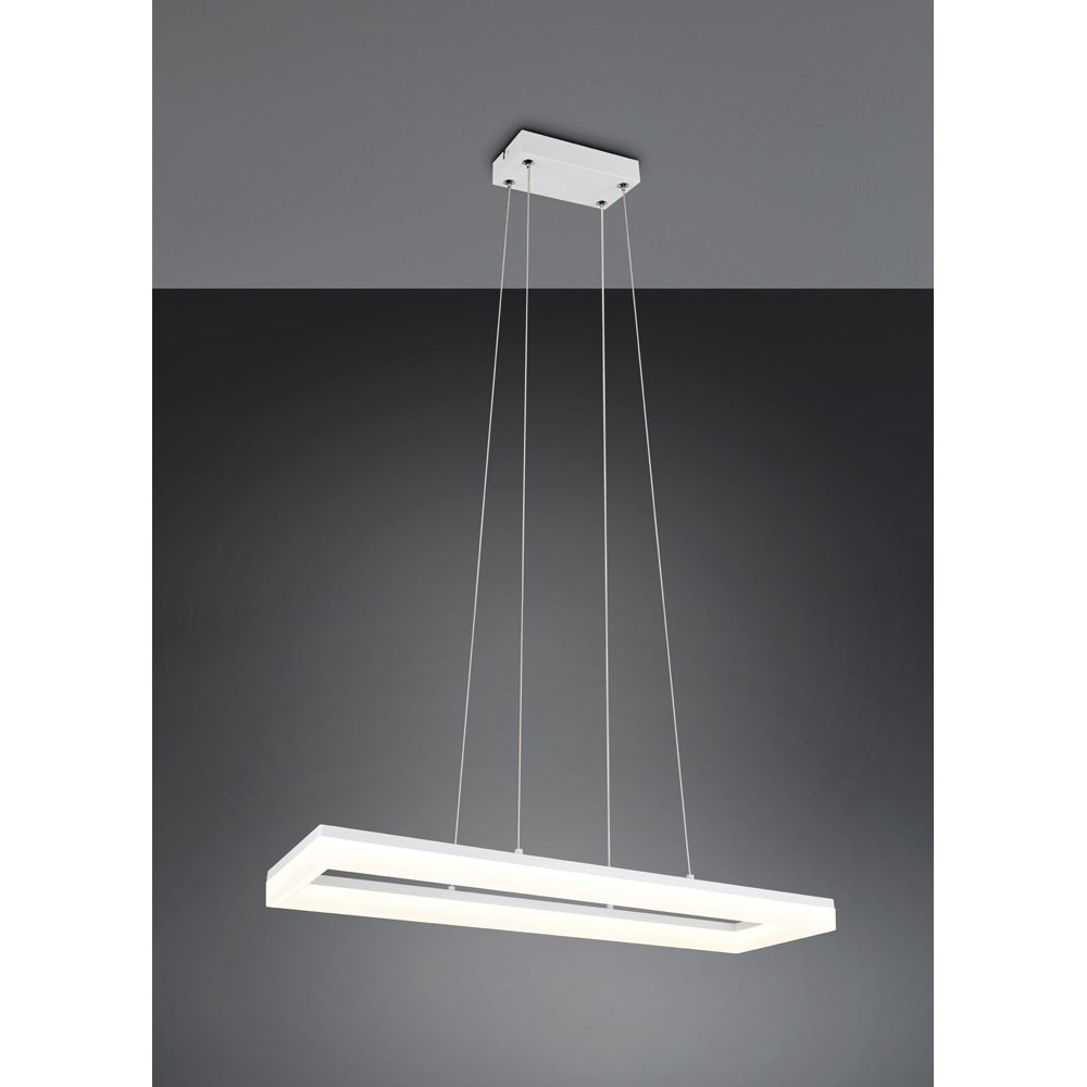 TRIO Camino Matt White LED Pendant Light Image 2