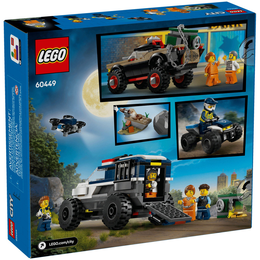 LEGO City 60449 Off-Road Police Car Chase Building Set 467 Piece Image 5
