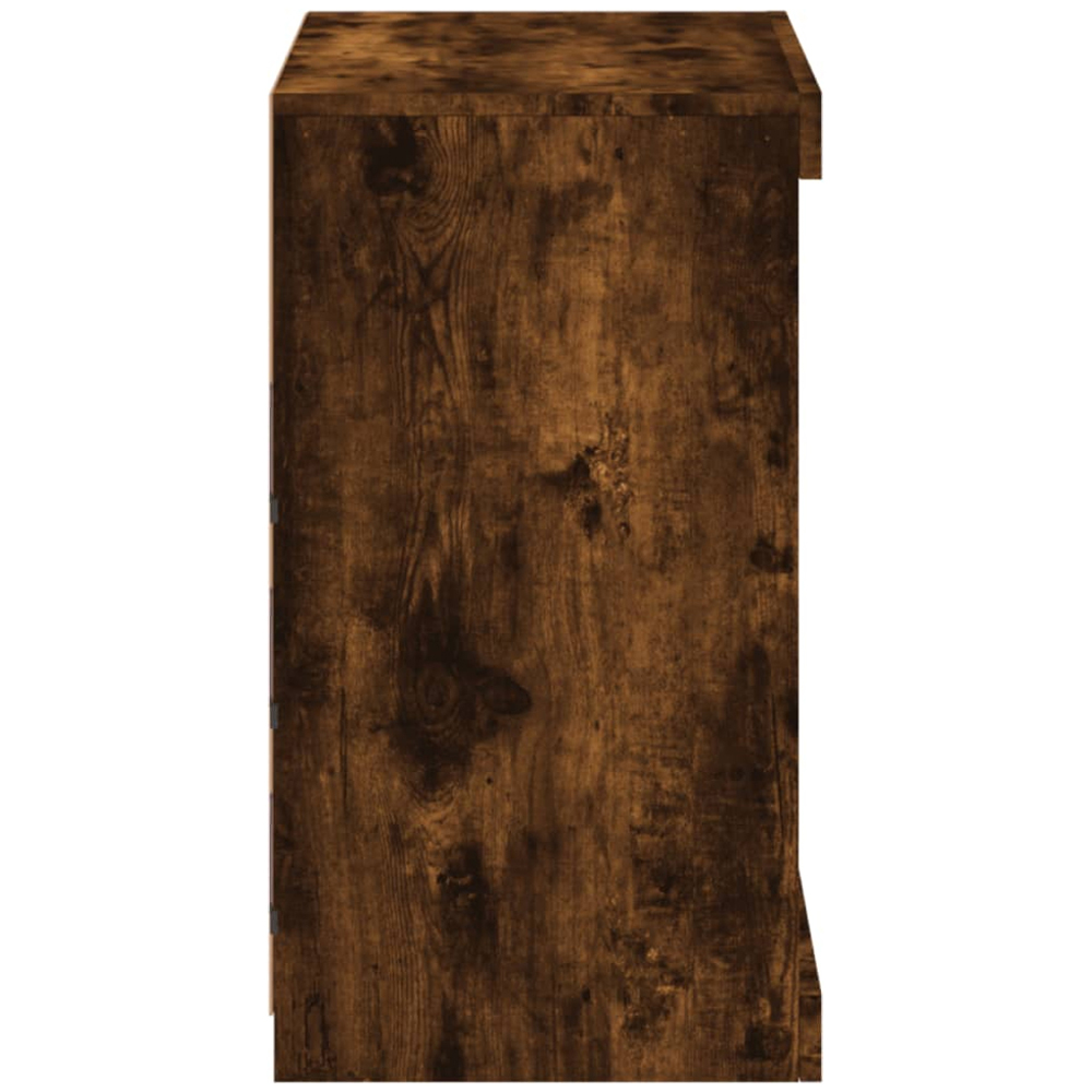 vidaXL 4 Shelf Smoked Oak Sideboard with RGB LED Lights Image 7