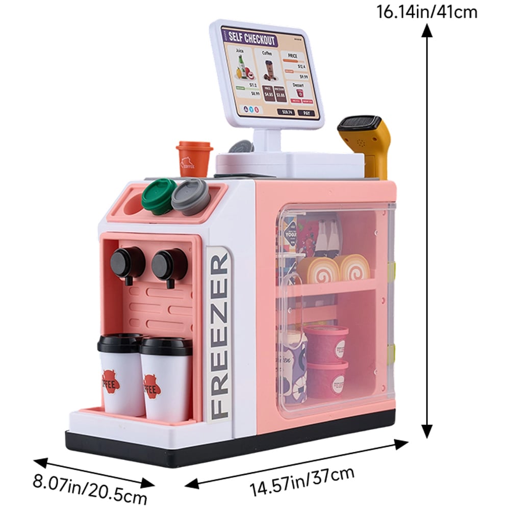 H&O Direct Kids 46 Piece Mini Supermarket Playset Image 6