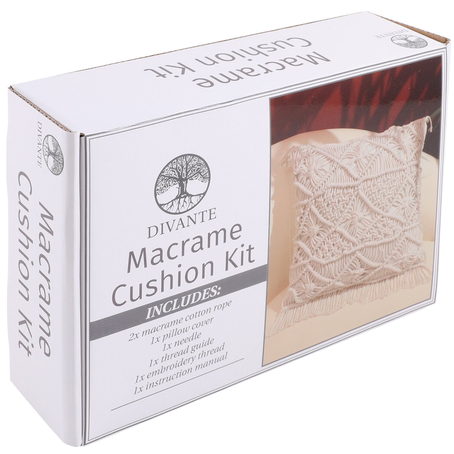 Macrame Cushion Kit - White Image 7
