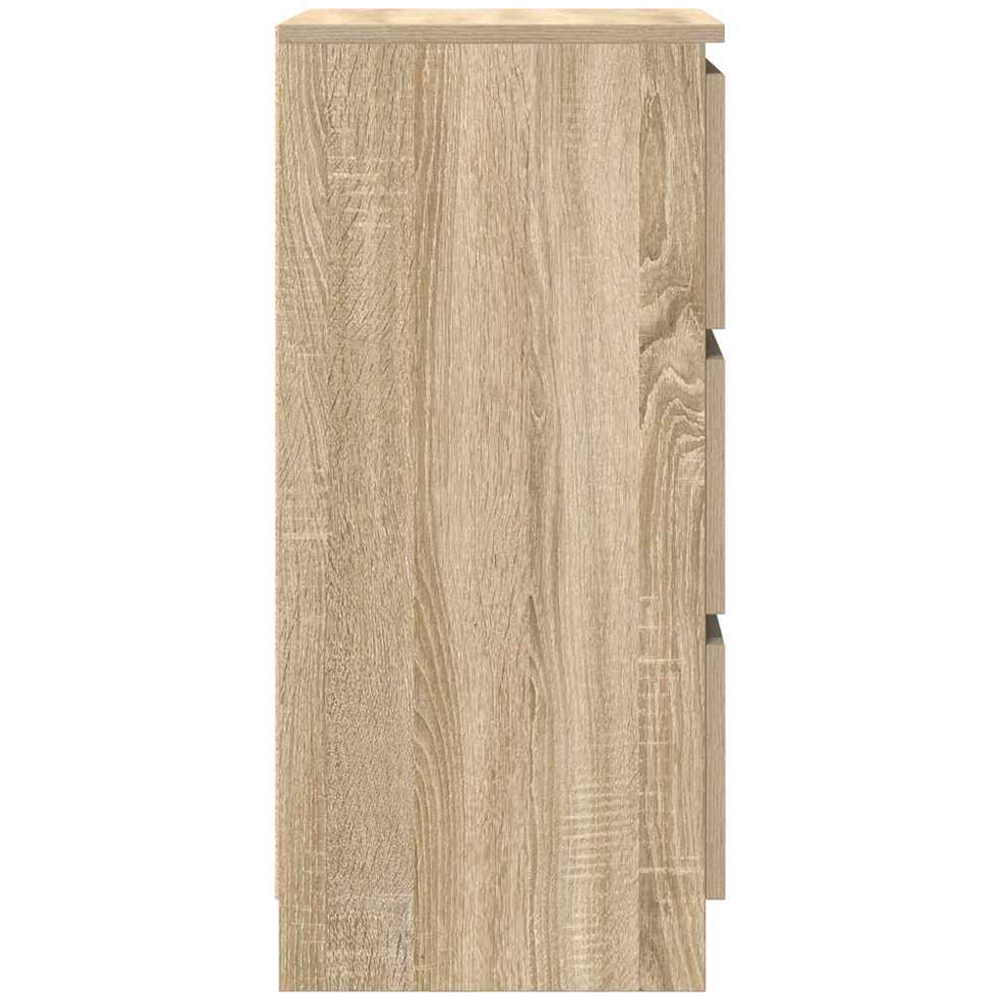 vidaXL 3 Drawer Sonoma Oak Sideboard Image 7
