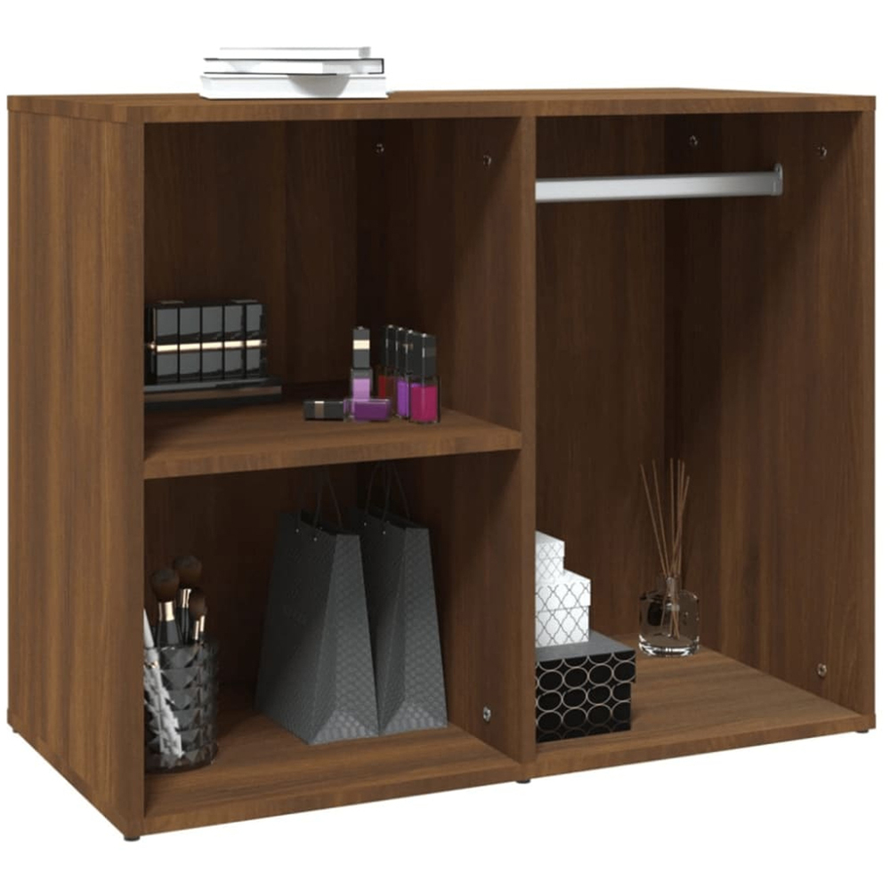 vidaXL 3 Shelf Brown Oak Engineered Wood Dressing Cabinet Image 5