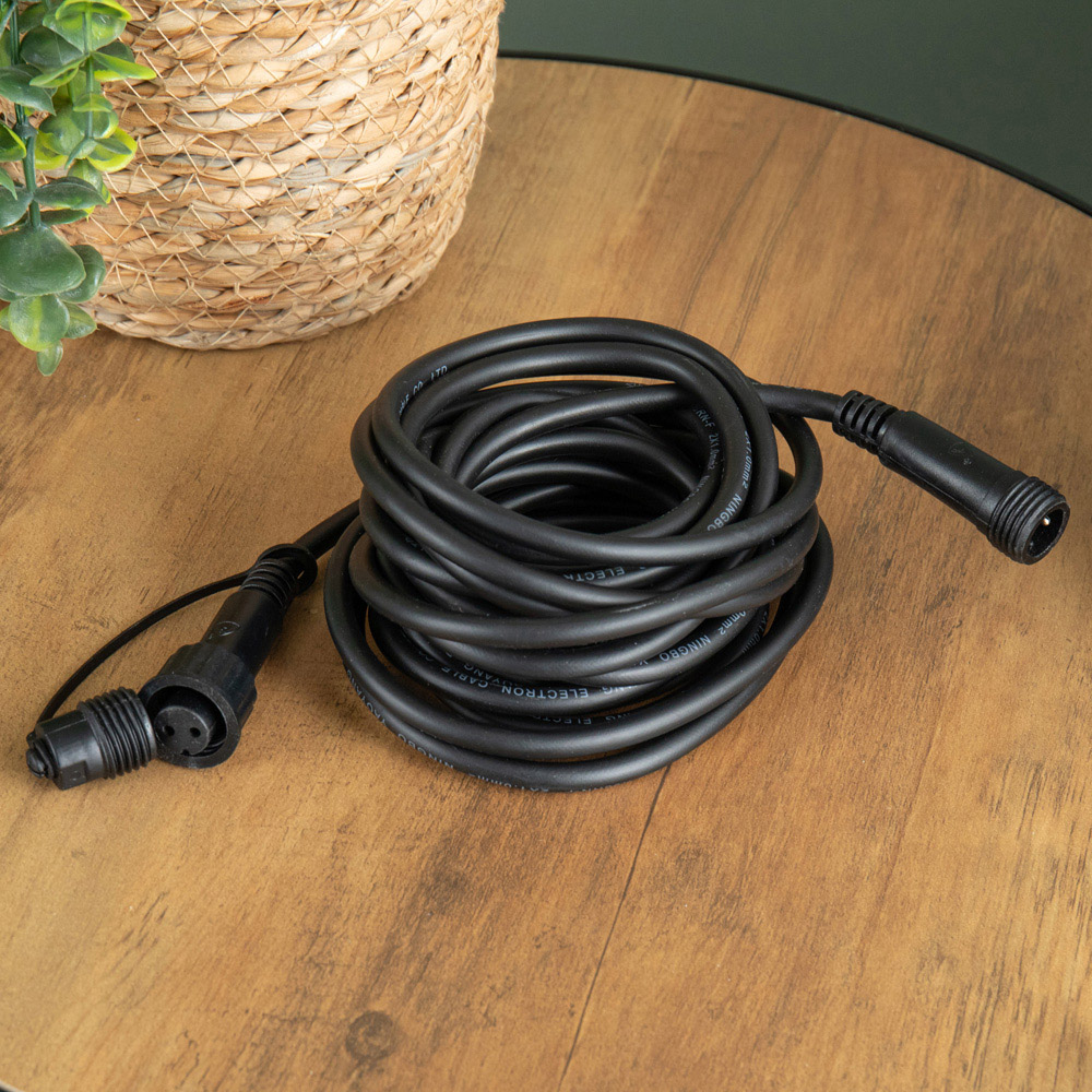Samuel Alexander Black Christmas Light Connectable Max Extension Cable 5m Image 5