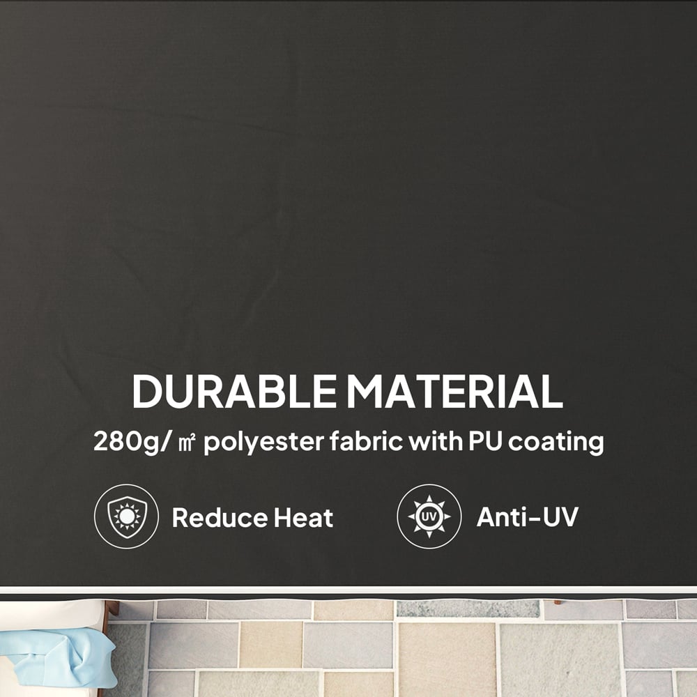 Outsunny 2.5 x 2m Black Retractable Canopy Image 4