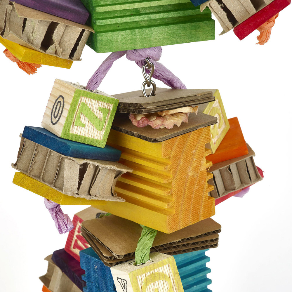 Boredom Breaker Groovy Blocks Bird Toy Image 2