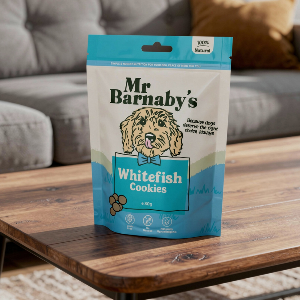 Mr Barnaby's Whitefish Cookies 80g 4 Pack Image 2