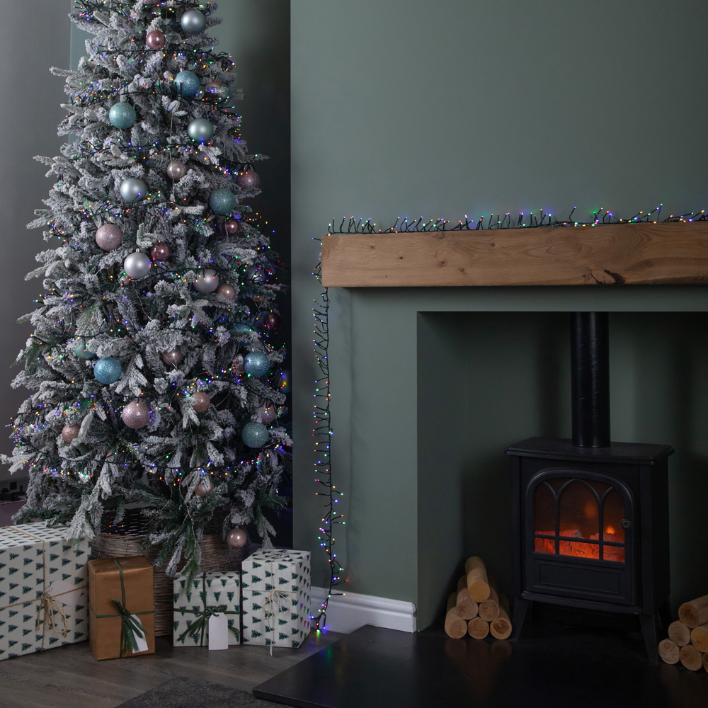Samuel Alexander 1440 Multi Coloured LED Christmas Cluster Light 18.5m Image 5
