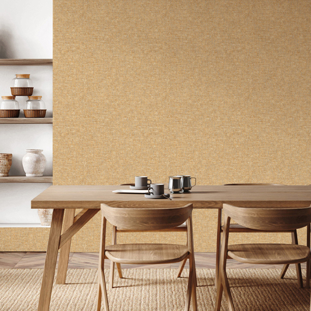 Esselle Home Artisan Weave Ochre Wallpaper Image 4