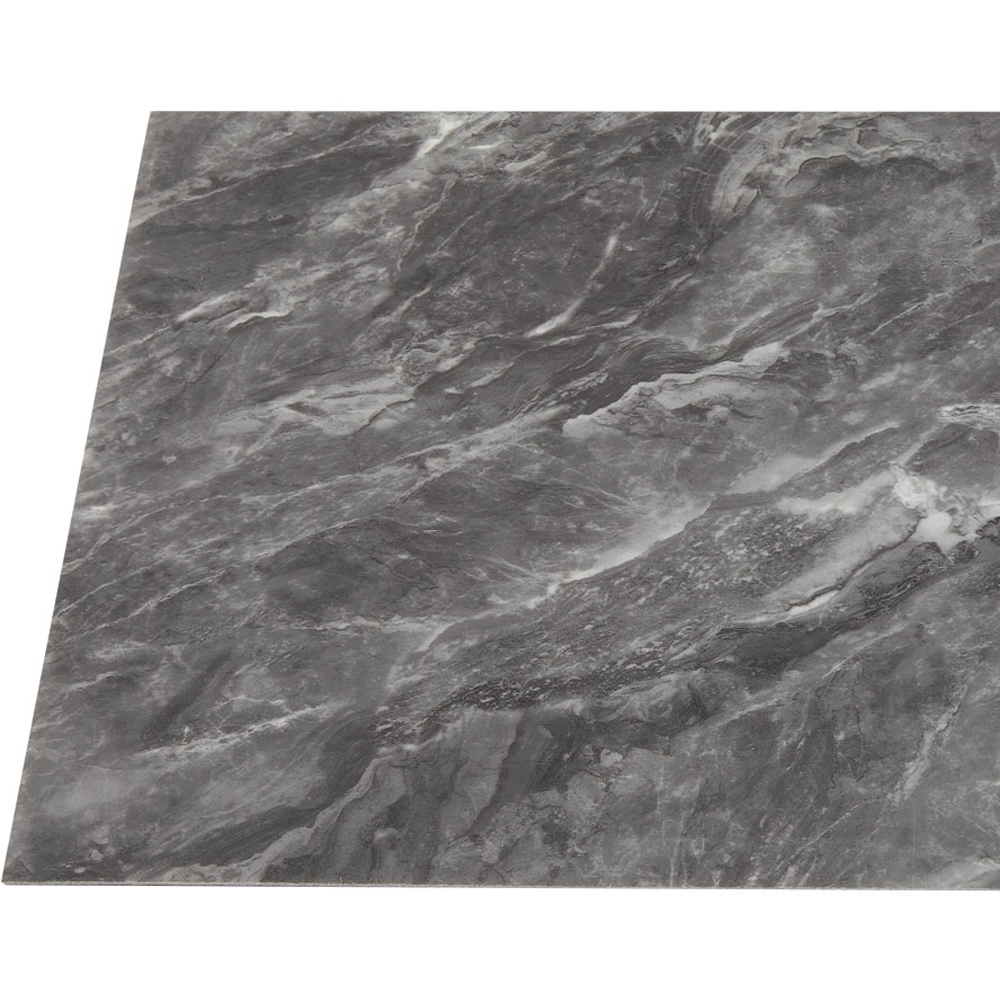 Living and Home Marble Patterned Dark Grey PVC Self Adhesive Wall Sticker 10 Pack Image 4
