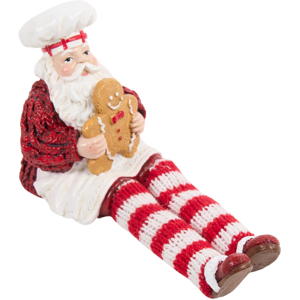 Shelf Sitting Chef Santa Decoration Image 5