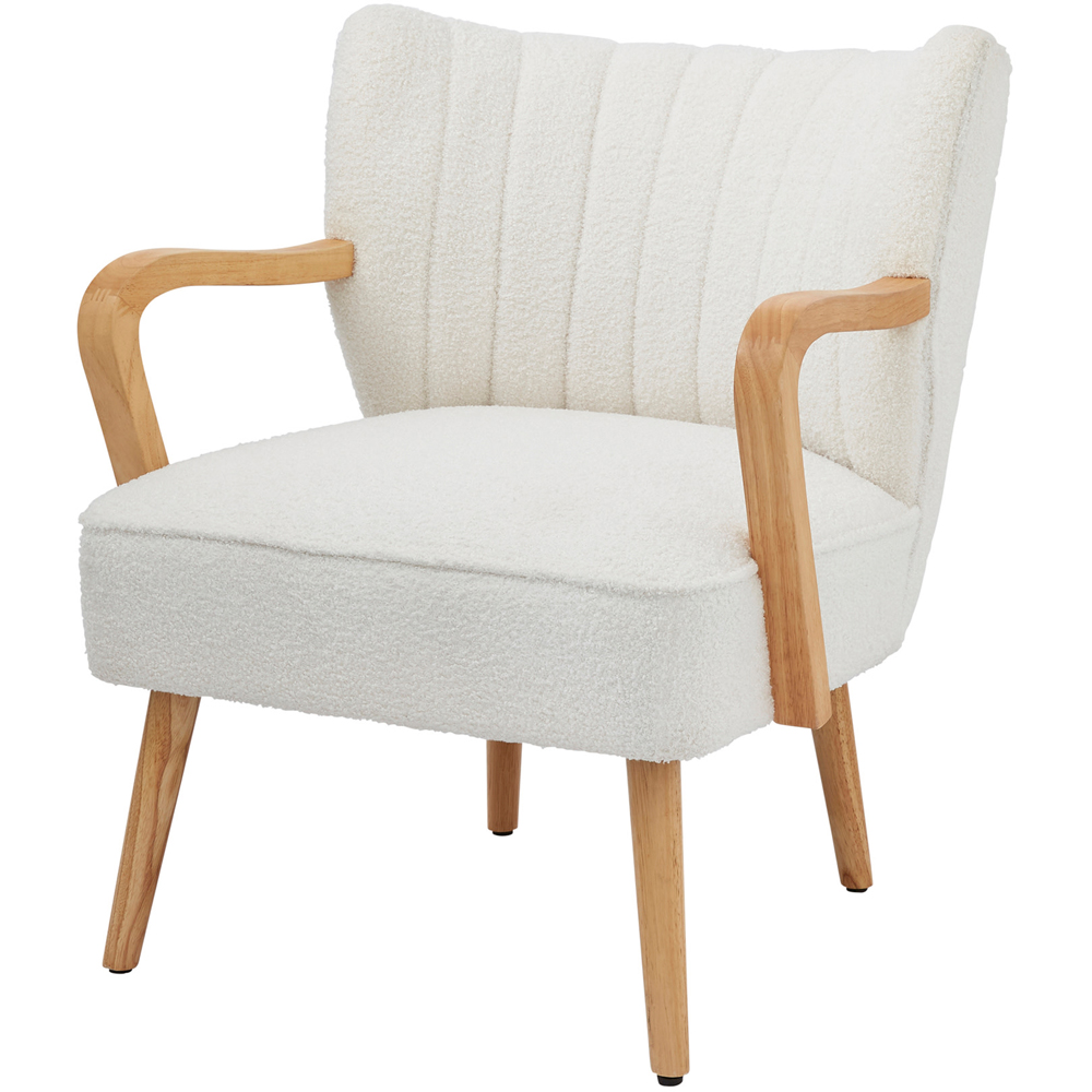 GFW Enzo Cream Teddy Accent Chair Image 3