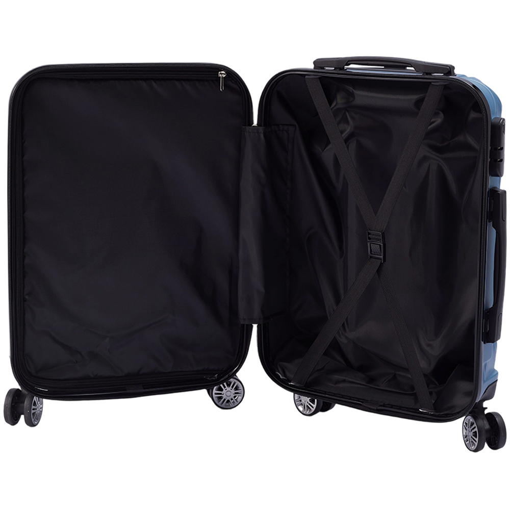 H&O Direct 20 inch Blue ABS Hard Shell Travel Luggage Image 5