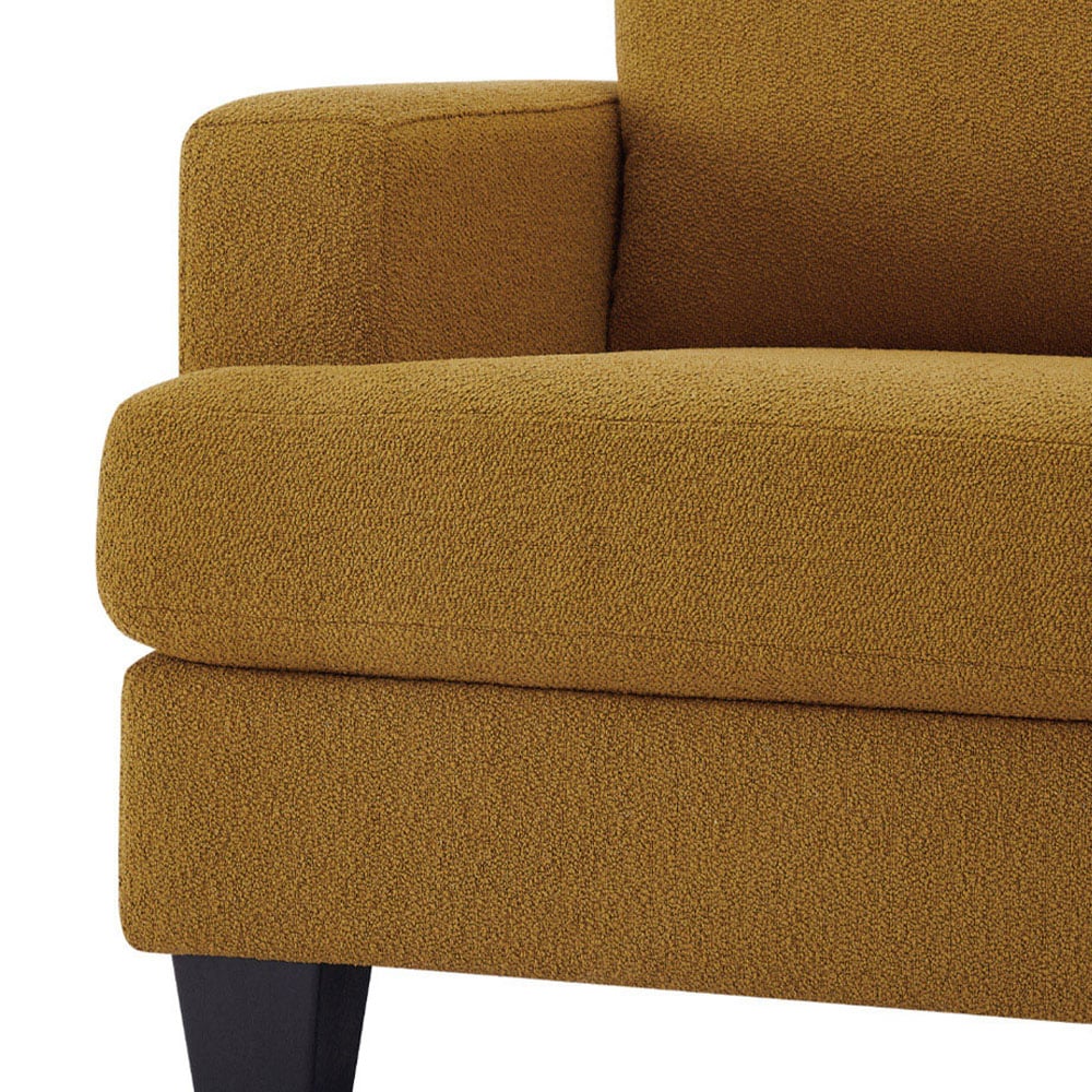 Home Detail Hazel 3 Seater Mustard Boucle Sofa with Chaise Image 6