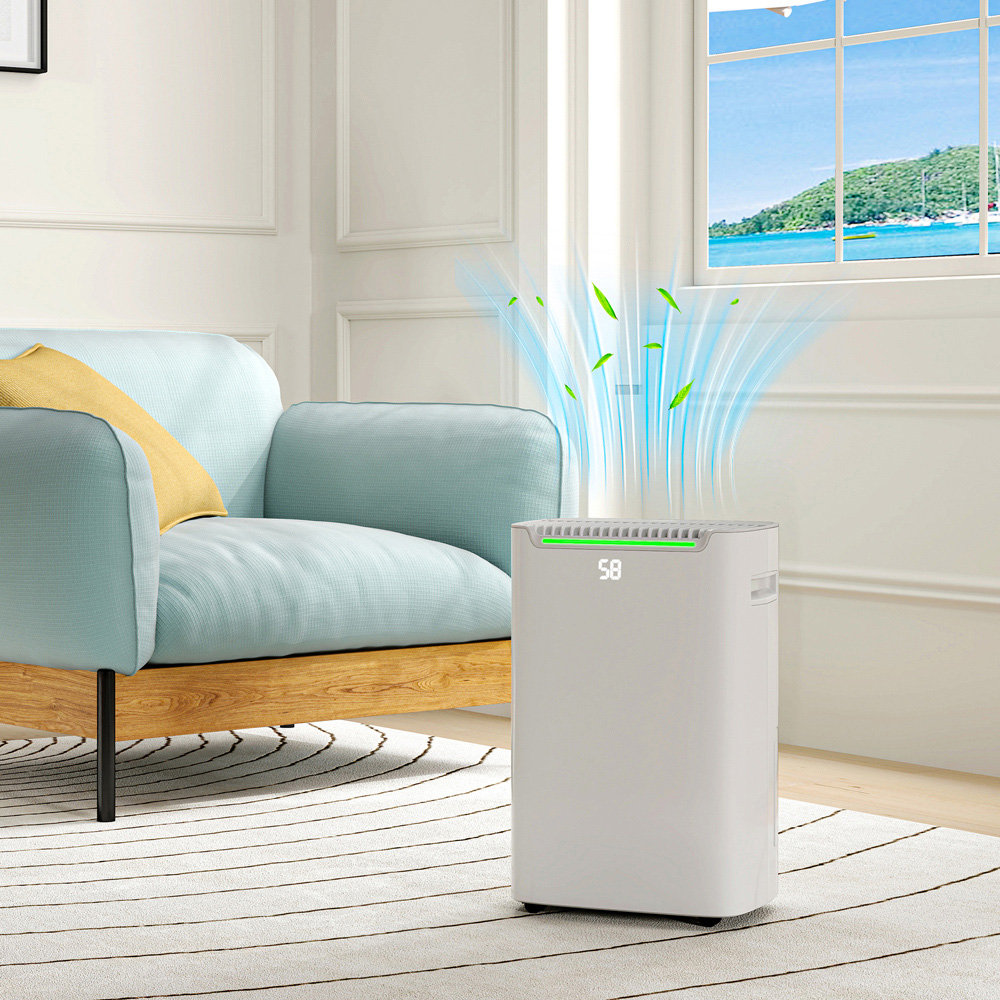 HOMCOM White Portable Dehumidifier with Timer 2.5L Image 7