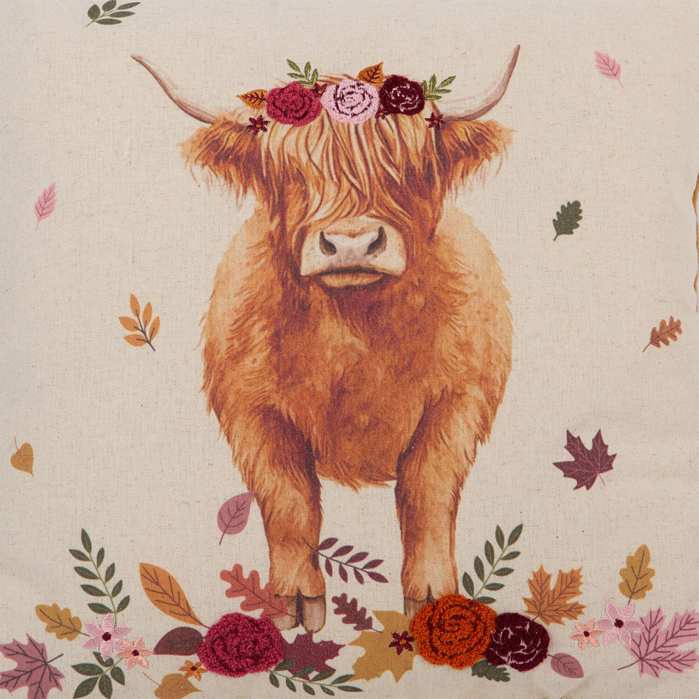 Lola Highland Cow Cushion Image 3