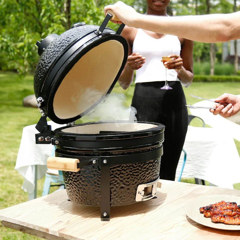 MonsterShop Fresh Grills Midi Charcoal Kamado BBQ Oven 16 inch Image 2