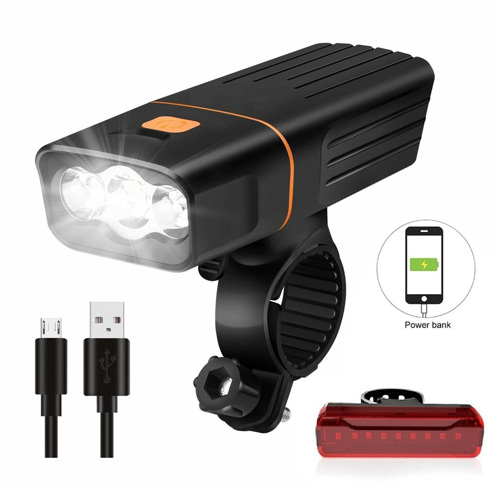 Dyzi Rechargeable Front and Rear Bike Light Set Image 3