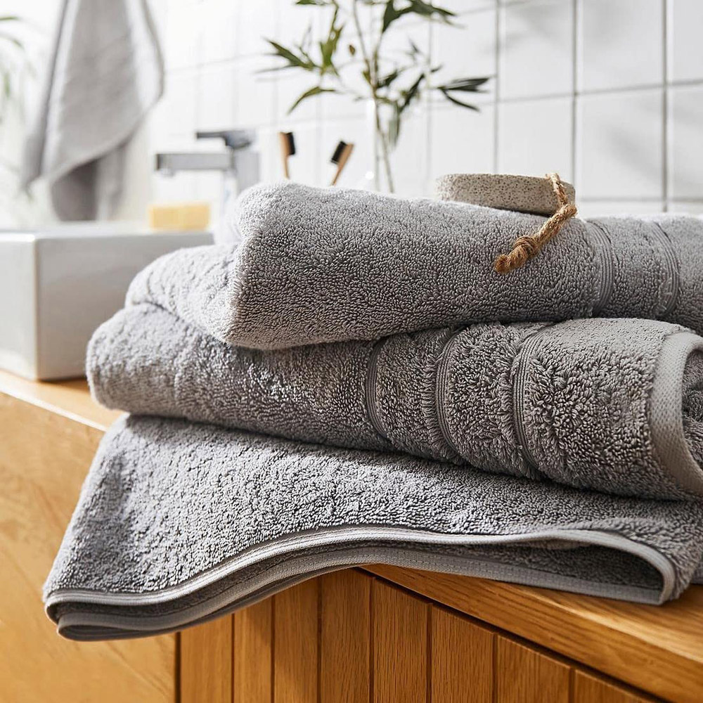 Allure Bath Fashions Smoke Grey Hotel Luxury Heavyweight Hand Towel Image 2