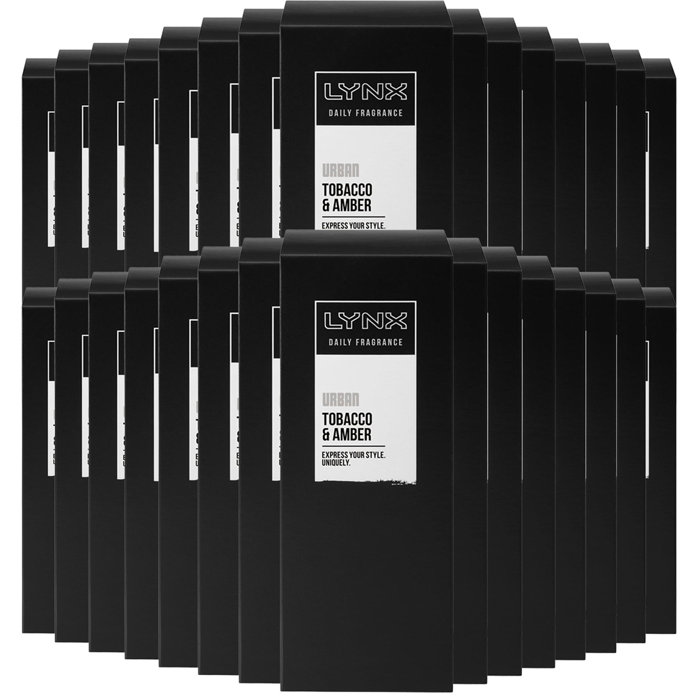 Lynx Daily Fragrance Urban Tobacco and Amber Deodorant Precision Pump Spray 100ml 30 Pack Image 1