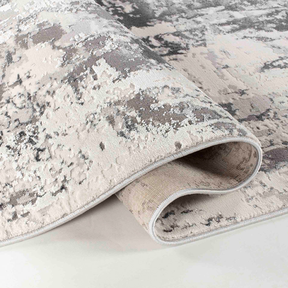 Desire Rugs Styra Silver Abstract Rug 120 x 170cm Image 3