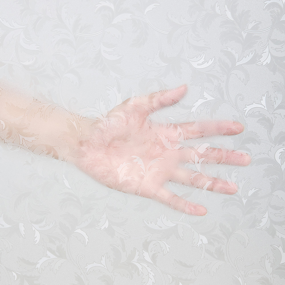 Living and Home Floral 3D PVC Self Adhesive Privacy Glass Window Film 200 x 61cm Image 5