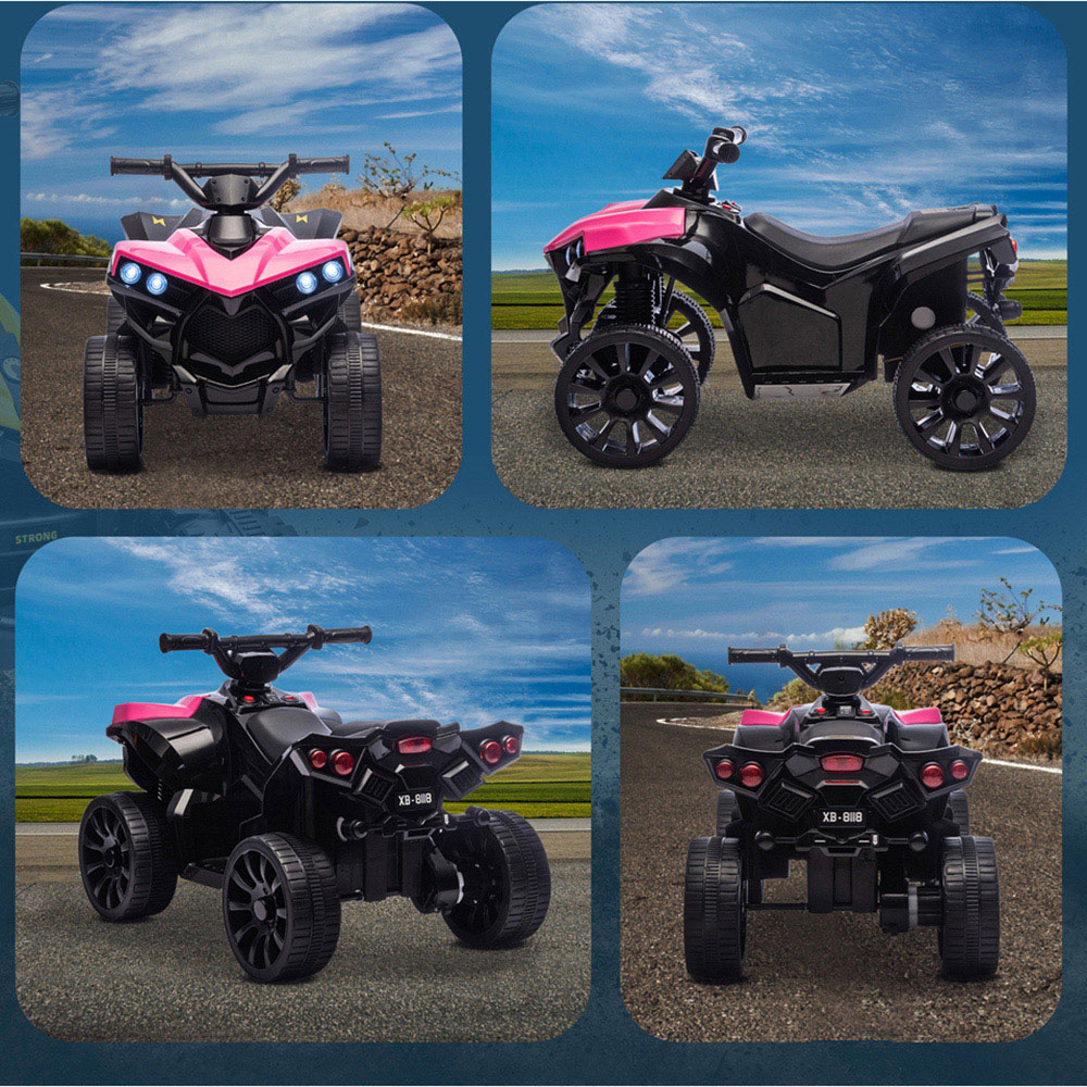 AIYAPLAY Kids Pink Ride On ATV Quad Bike 6V Image 5