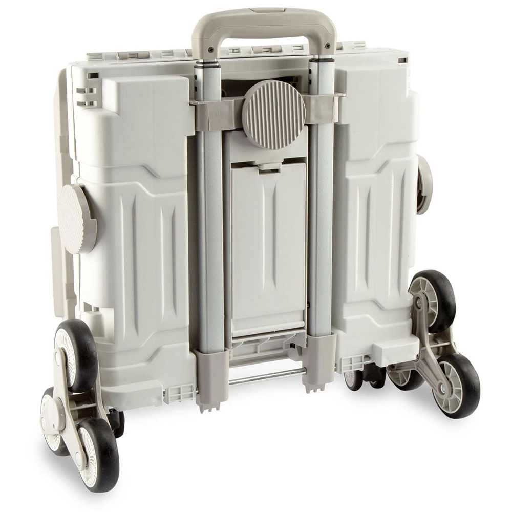 Sewing Online YN8812-GREY Grey Plastic Foldable Craft and Sewing Trolley 47 x 52 x 41cm Image 4