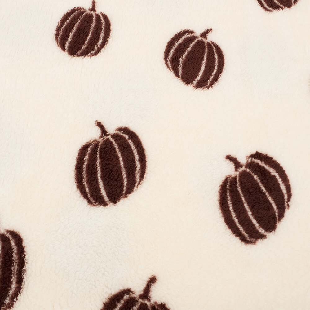 Pumpkin Sherpa Throw Neutral Image 6
